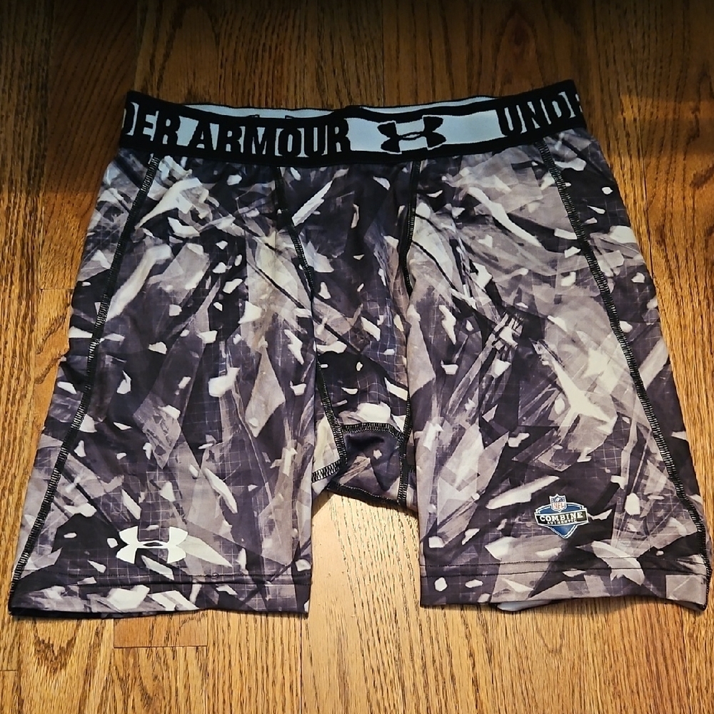 Under Armour Black and White Patterned Shorts